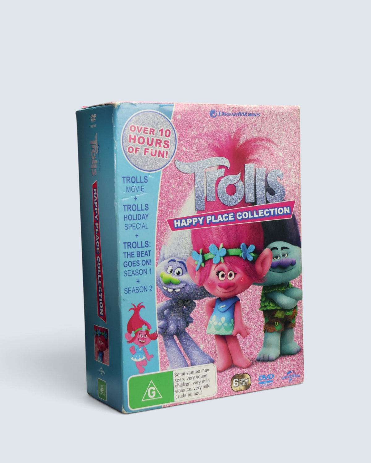 DreamWorks Trolls: Happy Place Collection – 6-Disc DVD Box Set (Movie + Holiday Special + Seasons 1-2)