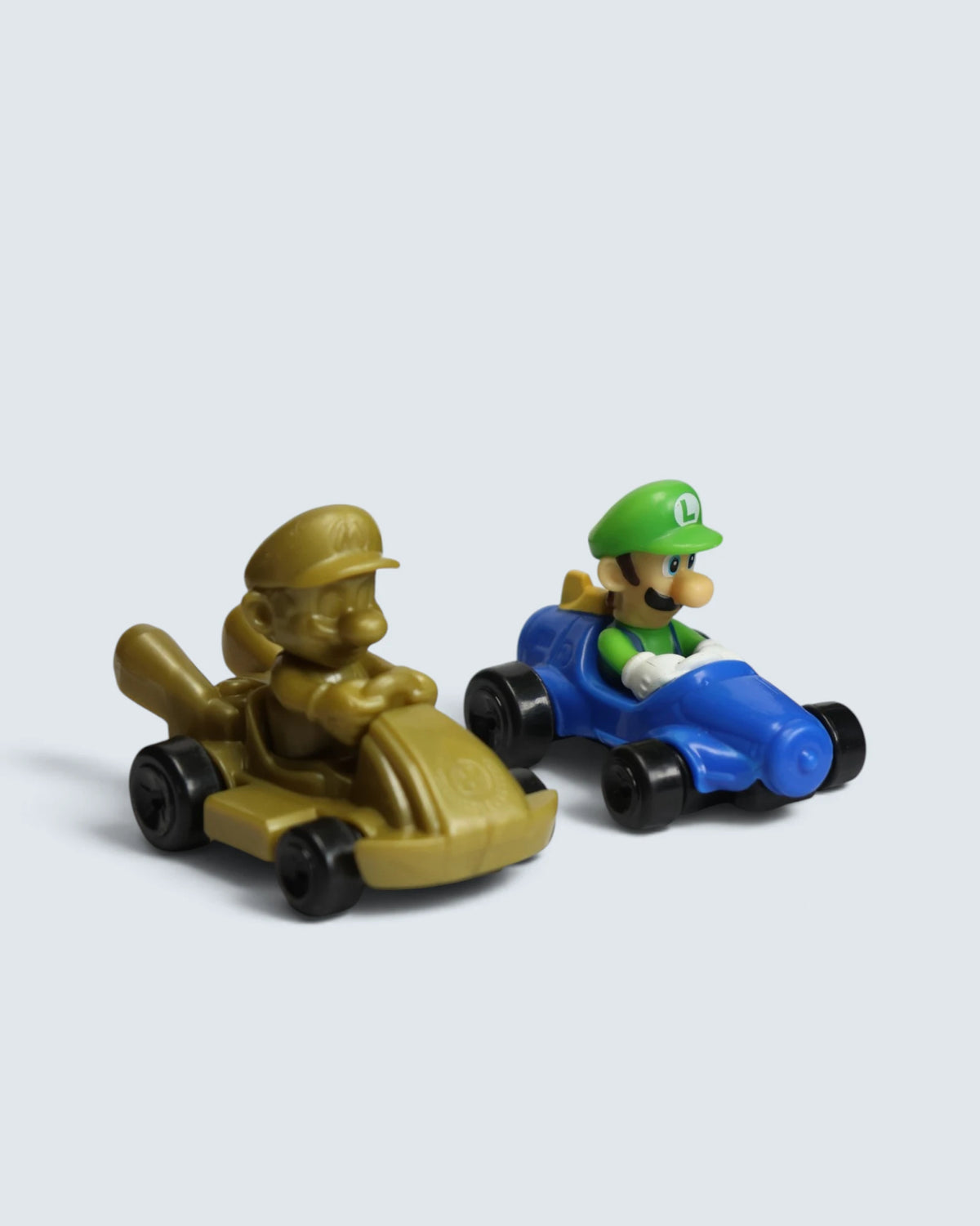 Mario Kart Luigi & Gold Mario Mini Go-Kart Toy Set