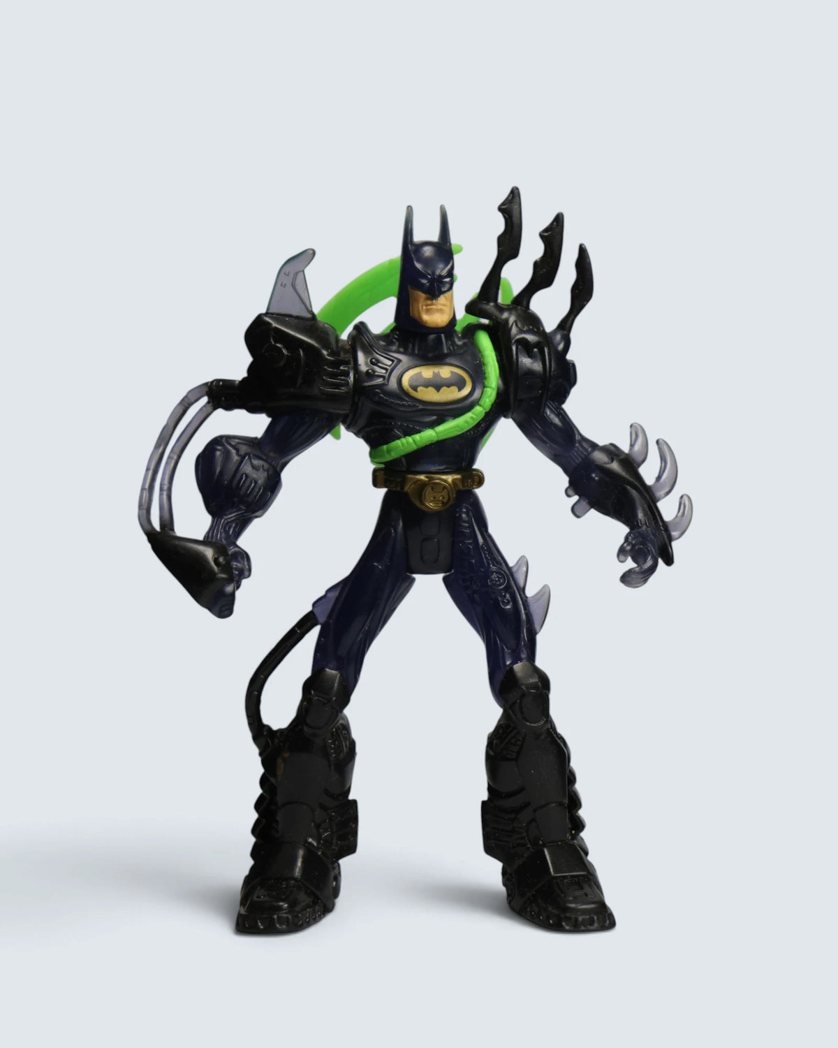 Vintage 1990s DC Comics Batman Knight Armor Action Figure with Accessories