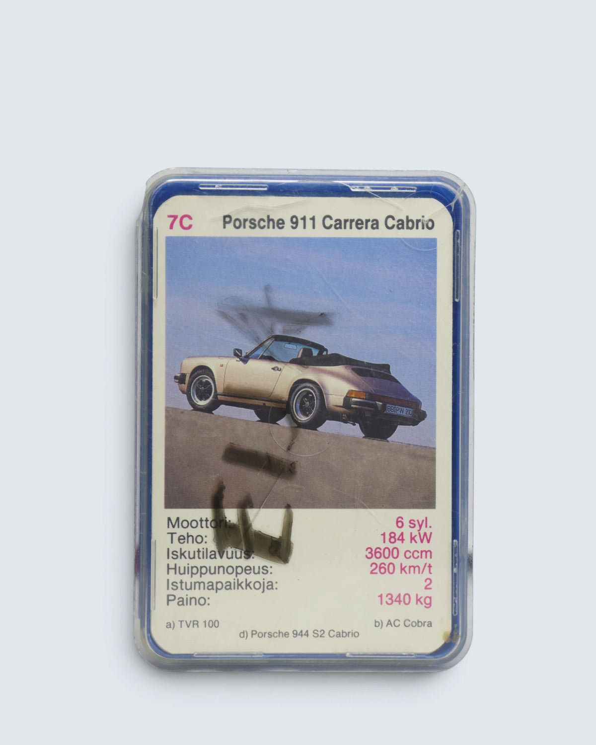 Porsche 911 Carrera Cabrio Superauto / Top Trumps Collectible Trading Card