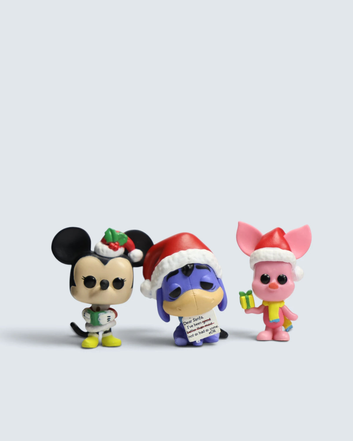 Disney Holiday Minnie Mouse, Eeyore & Piglet FunkoPop