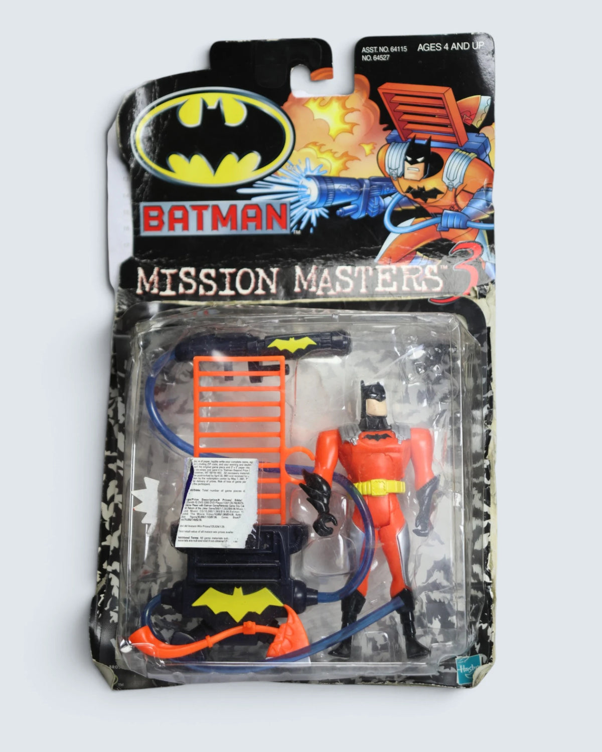 Vintage 2000 Hasbro DC Comics Batman Mission Masters 3 Inferno Extinction Batman Action Figure