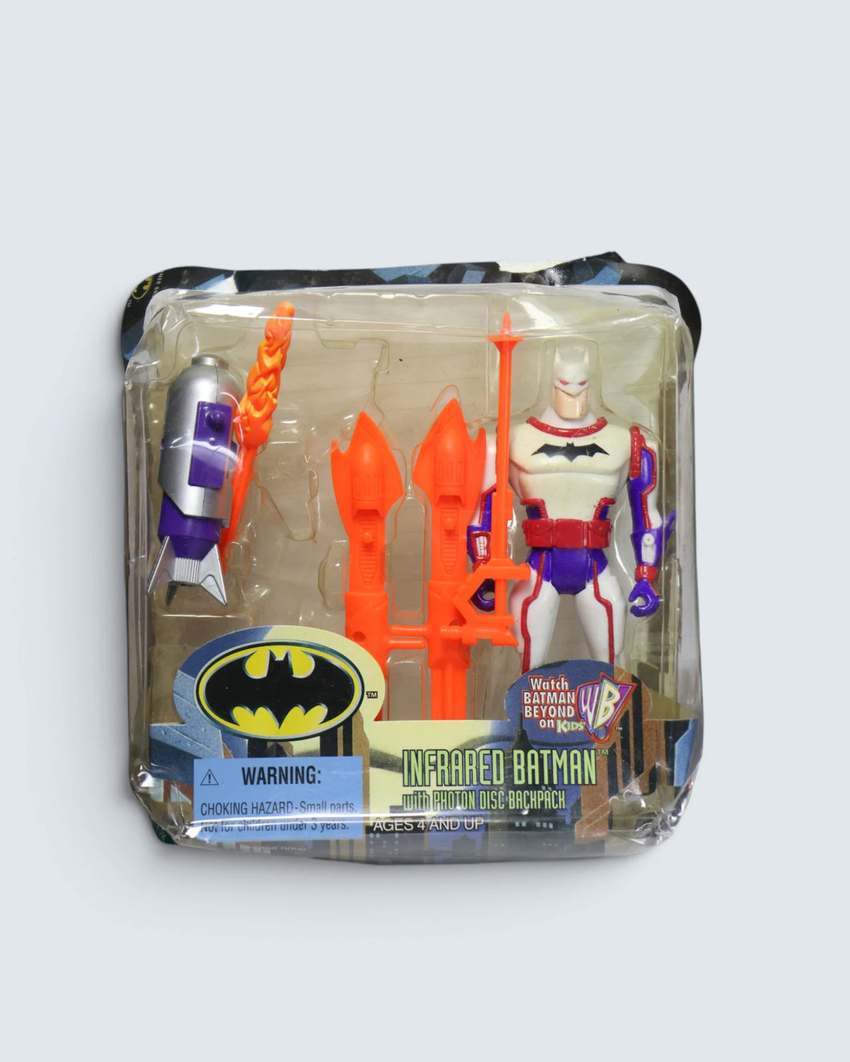Vintage Hasbro DC Comics Batman The Animated Series Infrared Batman with Photon Disc Backpack Action Figure (In-Package)