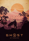 Ghost of Tsushima "Jin Sakai" - Wall Poster - A5 - Matte Print