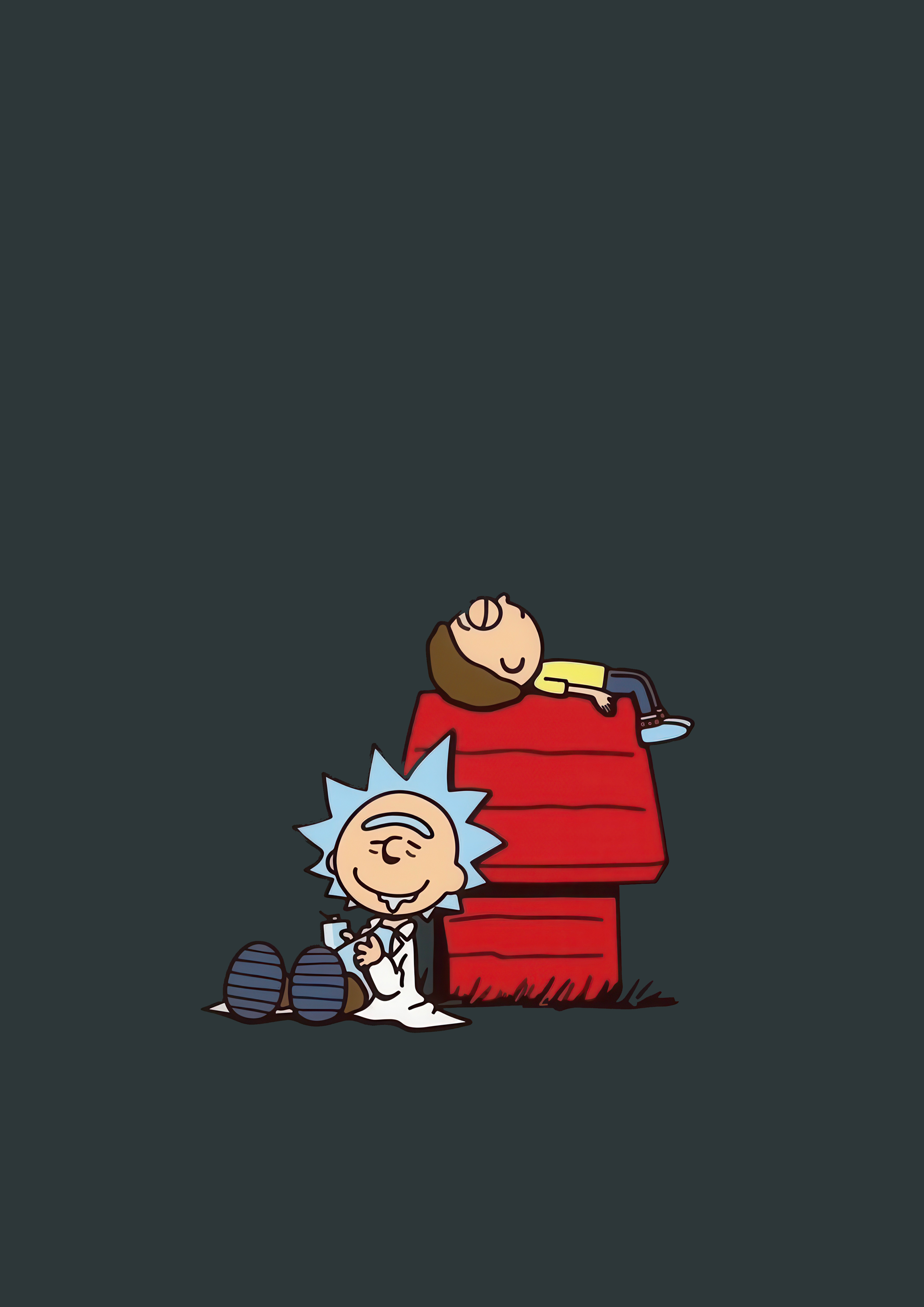 Rick and Morty x Peanuts "C-137 Schulz" Wall Poster - A3 - Matte Print