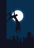 Batman "Gotham Guardian" Grapple Wall Poster - A3 - Matte Print