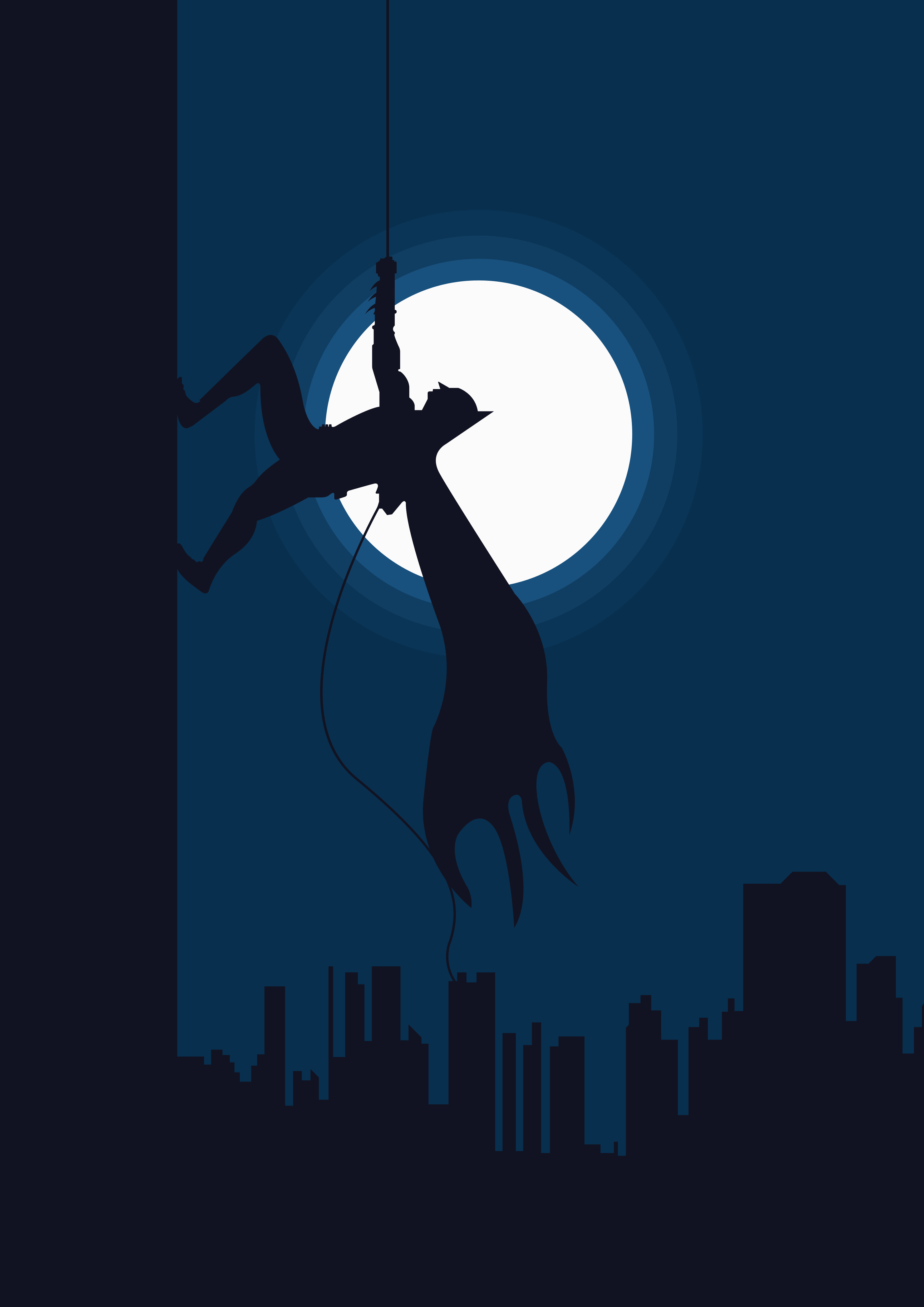 Batman "Gotham Guardian" Grapple Wall Poster - A3 - Matte Print