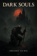 Dark Souls "Prepare to Die" Knight Wall Poster - A4 - Matte Print
