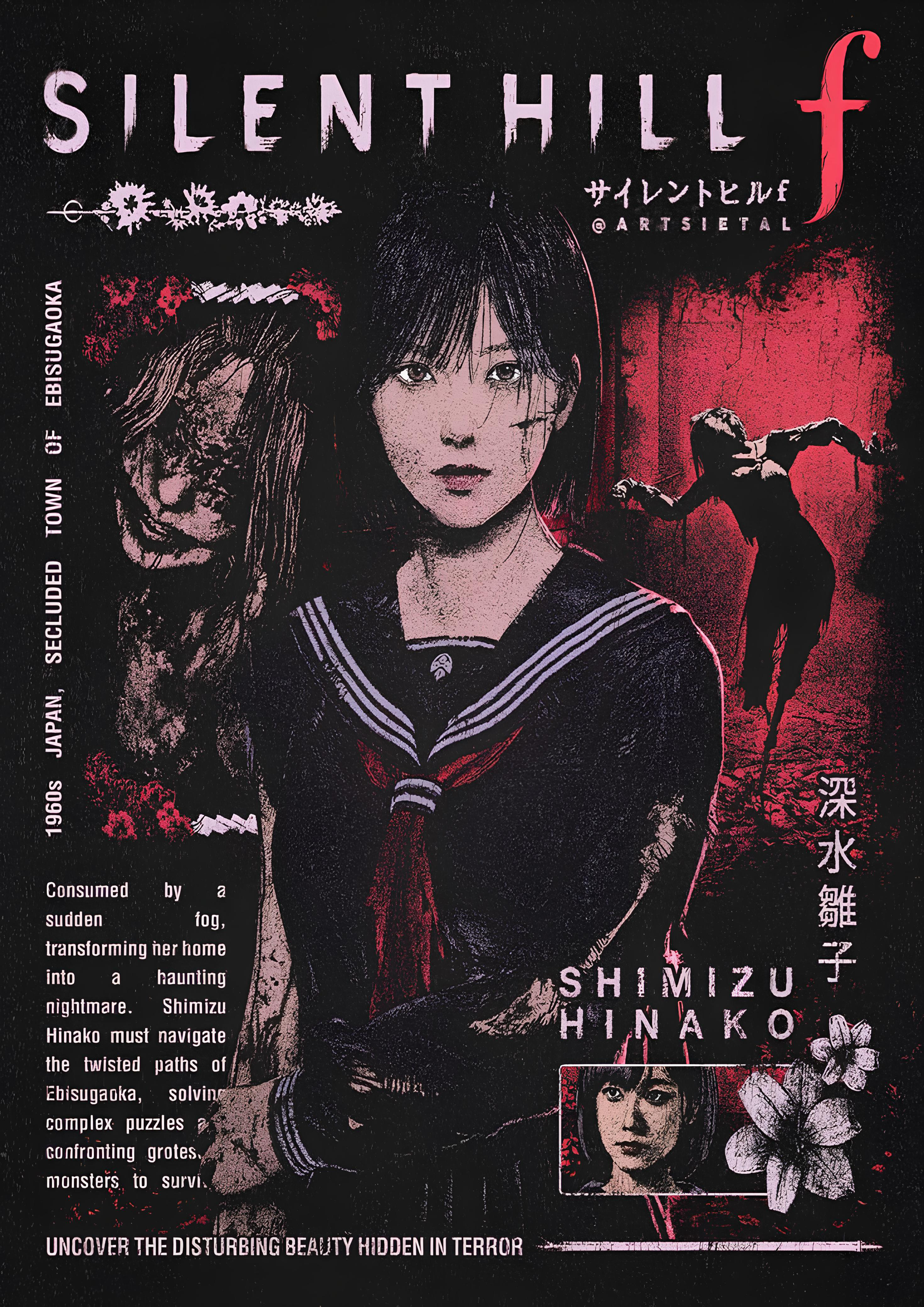 Silent Hill f "Shimizu Hinako" - Wall Poster - A4 - Matte Print
