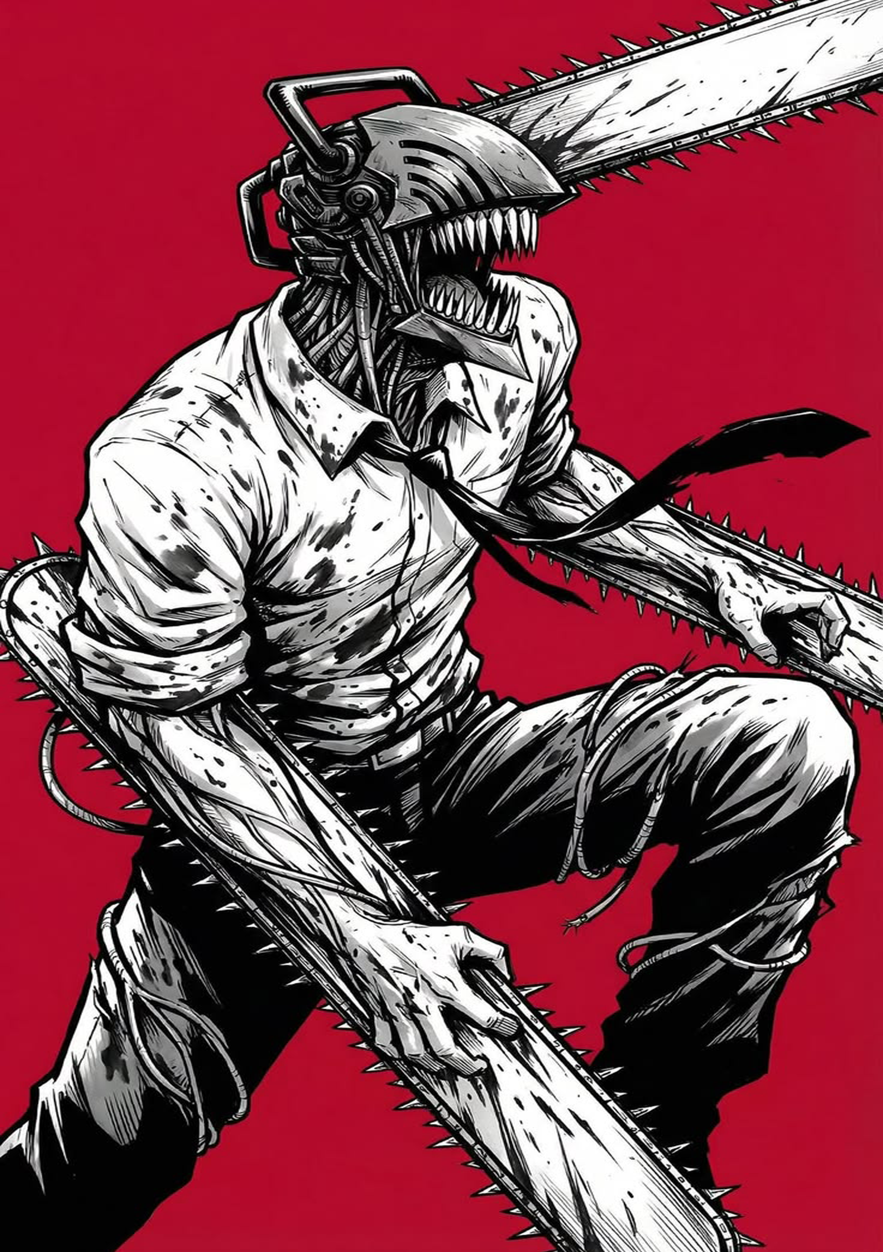 Chainsaw Man Denji Wall Poster - A5 Peel & Stick Matte Print