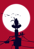 Naruto Itachi Uchiha "Full Moon Massacre" Wall Poster - A4 - Matte Print
