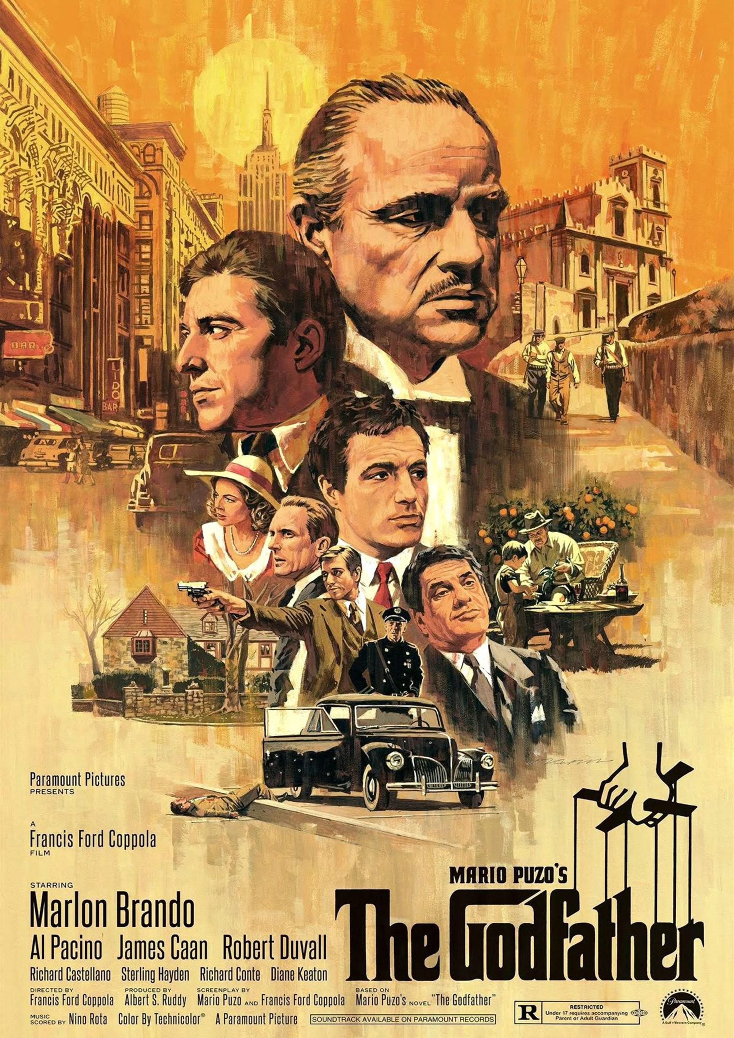 The Godfather "Corleone Family" - Wall Poster - A4 - Matte Print
