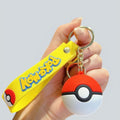 Pokémon Poké Ball Keychain with Silicone Wrist Strap
