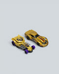 Hot Wheels Gold Die-Cast Vehicle 2-Pack – '76 Greenwood Corvette & '41 Willys Coupe Hot Rod