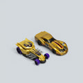 Hot Wheels Gold Die-Cast Vehicle 2-Pack – '76 Greenwood Corvette & '41 Willys Coupe Hot Rod