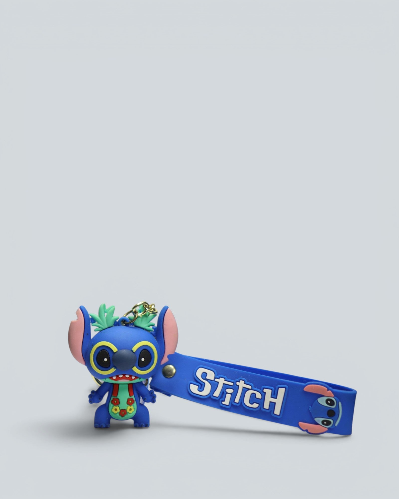 Disney Lilo & Stitch Luau Stitch 3D Rubber Keychain with Strap