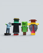 Minecraft Figure Set – Complete 4-Piece Toy Bundle