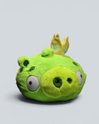 Angry Birds King Pig Smooth Green Plush Toy