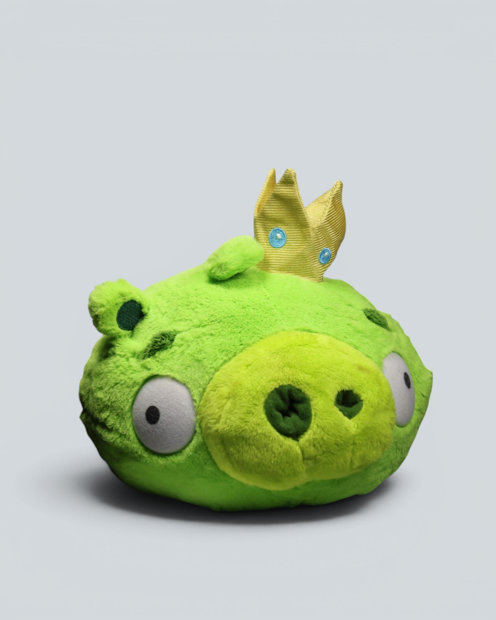 Angry Birds King Pig Smooth Green Plush Toy
