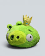 Angry Birds King Pig Smooth Green Plush Toy