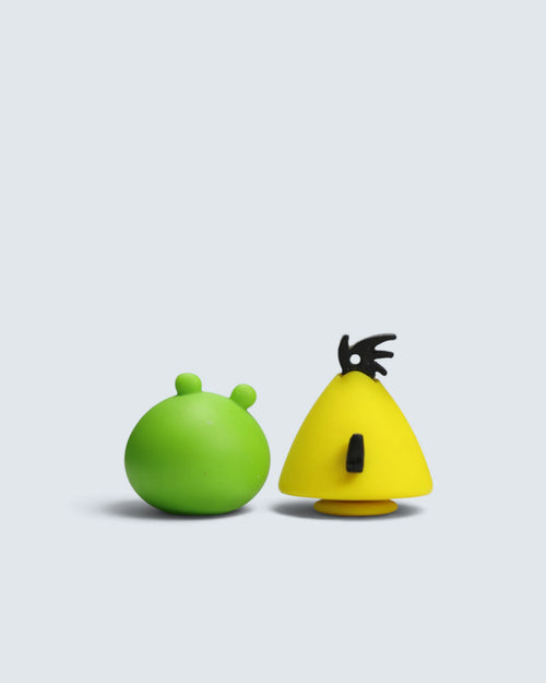 Angry Birds Chuck (Yellow Bird) & Minion Pig Mini Figures Set