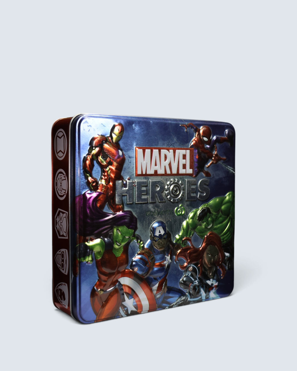 Marvel Heroes Collector Tin & Massive Connectable Coin / Token Set