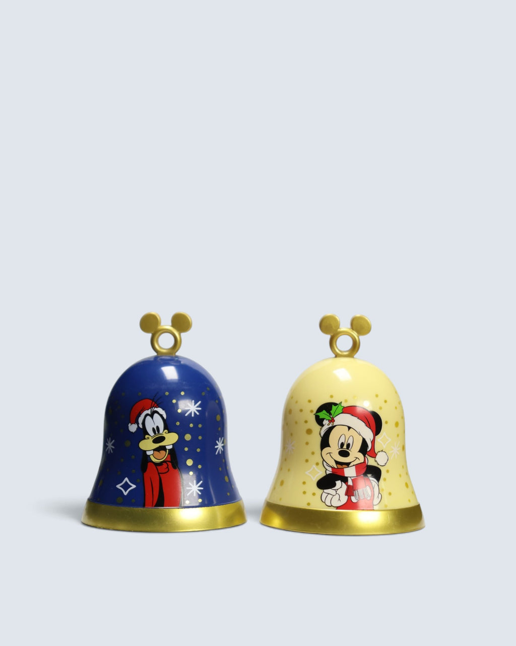 Disney Mickey Mouse & Goofy Christmas Decorative Bells (2-Piece Set)