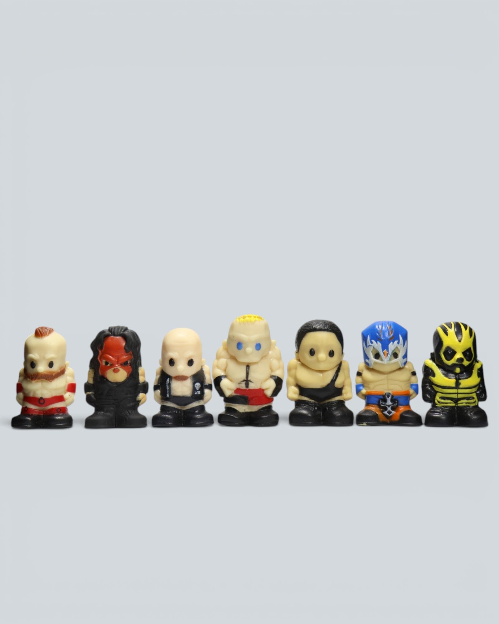 WWE Ooshies Collectible Figure Set – 7-Piece Bundle
