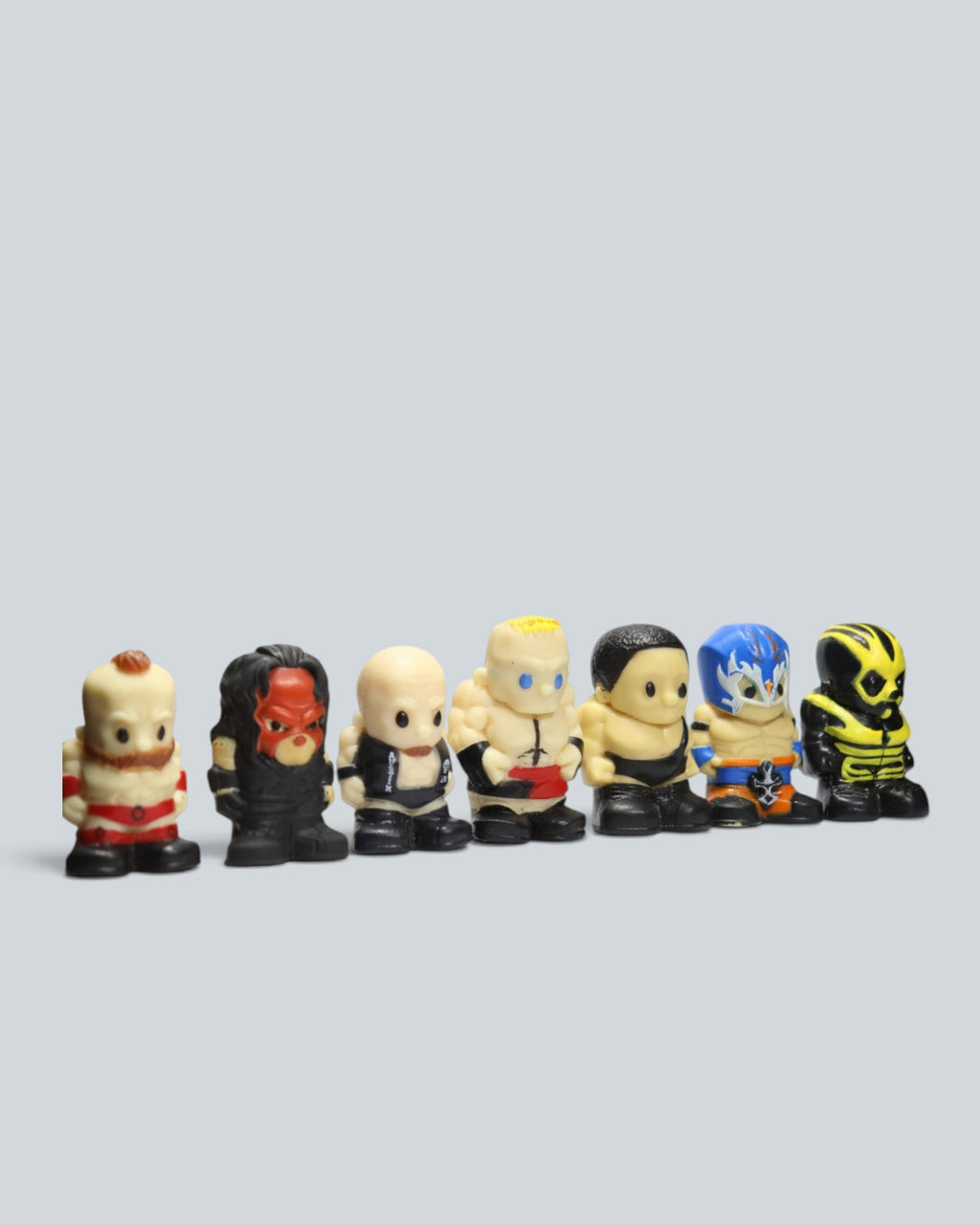 WWE Ooshies Collectible Figure Set – 7-Piece Bundle