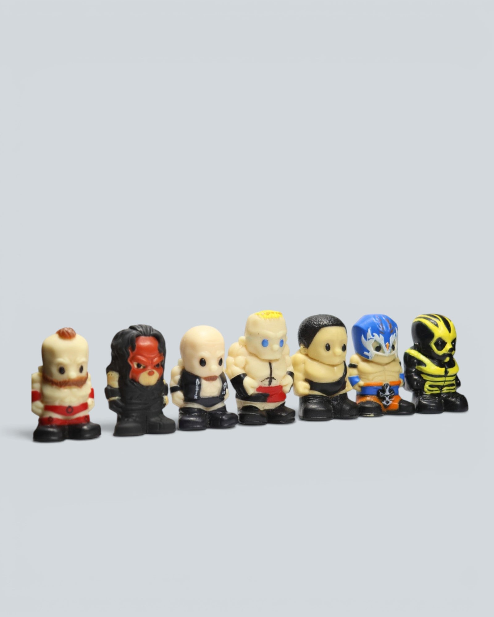 WWE Ooshies Collectible Figure Set – 7-Piece Bundle