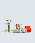 Tom and Jerry Tom, Tuffy & Spike Playful Figures (3-Piece Toy Lot)