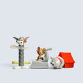 Tom and Jerry Tom, Tuffy & Spike Playful Figures (3-Piece Toy Lot)