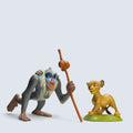 Disney The Lion King Rafiki & Simba Collectible Figurine Set (2-Piece Toy Lot)