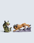 Disney The Lion King Scar & Hyena Collectible Figurine Set (2-Piece Bundle)