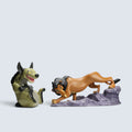 Disney The Lion King Scar & Hyena Collectible Figurine Set (2-Piece Bundle)