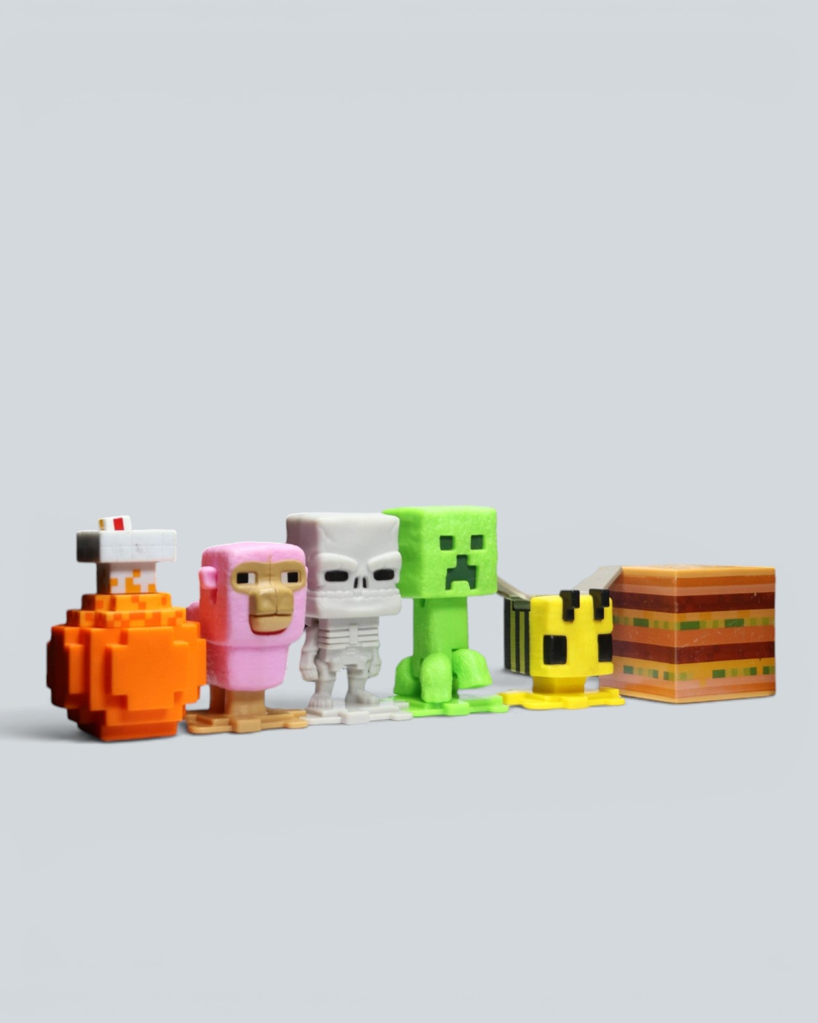 Minecraft Figure Collectible Toy Set - 6-Piece Gaming Desk Display Set