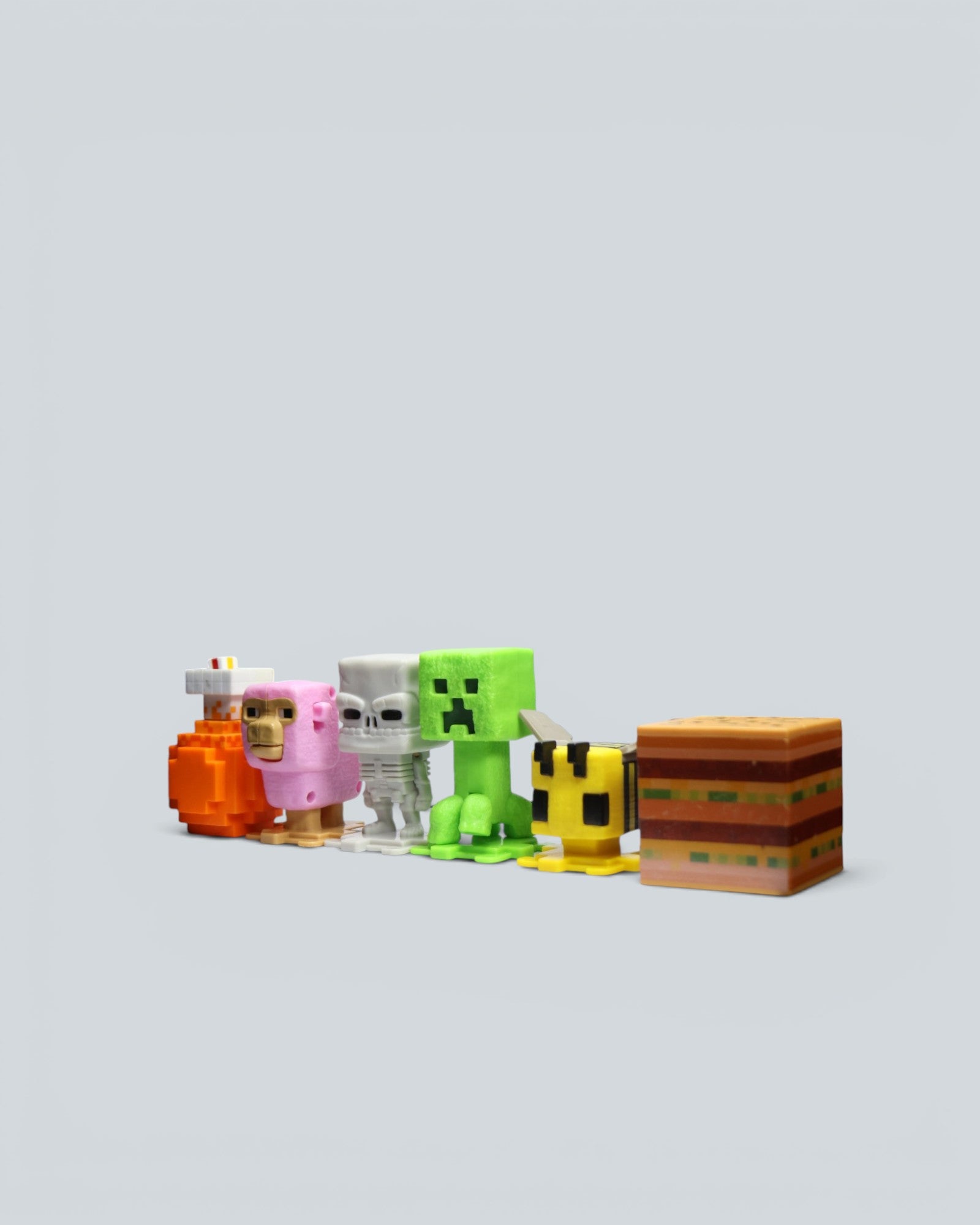 Minecraft Figure Collectible Toy Set - 6-Piece Gaming Desk Display Set
