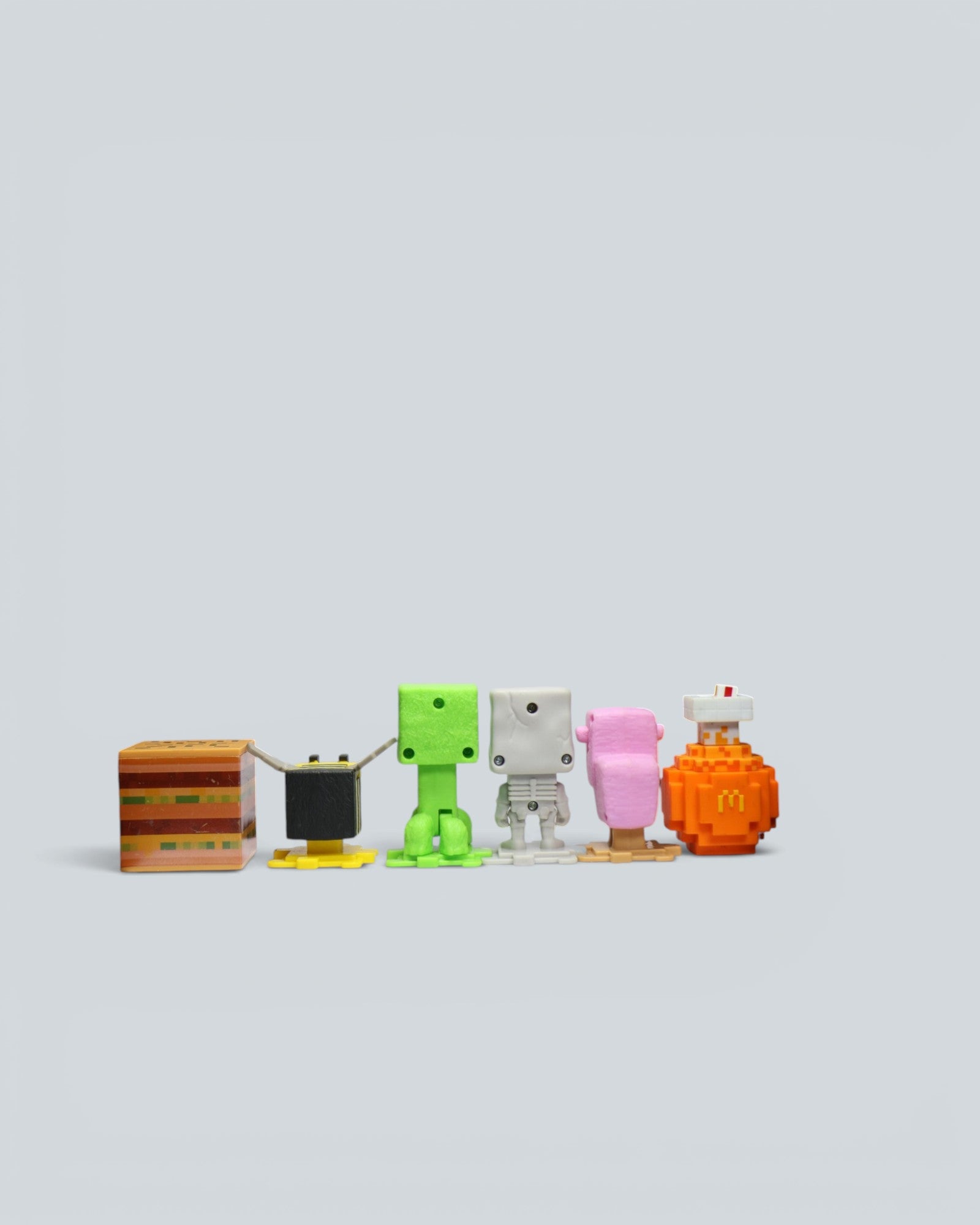 Minecraft Figure Collectible Toy Set - 6-Piece Gaming Desk Display Set