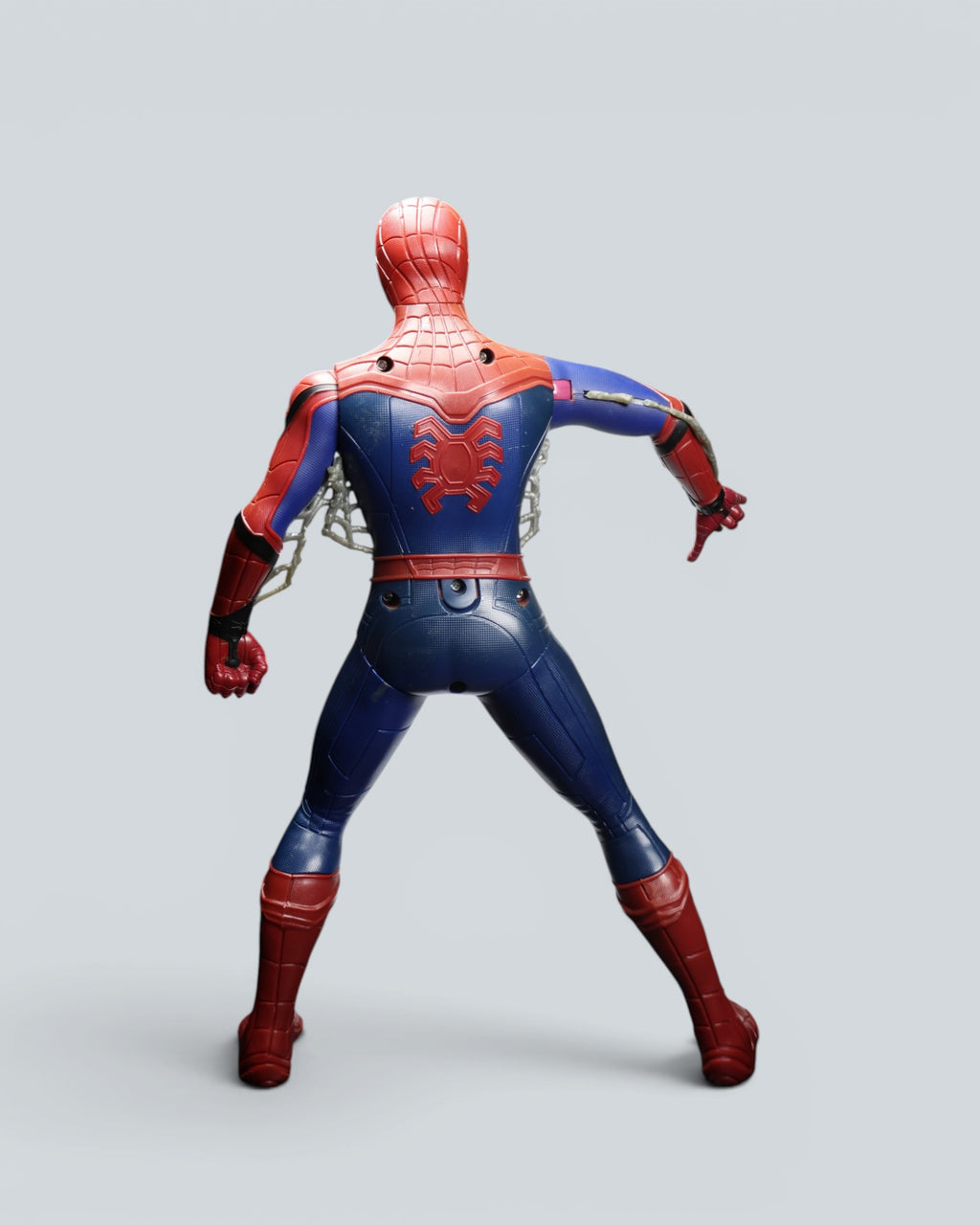 Marvel Spider-Man Stark Suit 15-Inch Large Action Figure - Interactive Electronic Toy with Sounds & Glowing Eyes