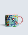 Disney Lilo & Stitch - Festive "Fa La La" & "Merry and Bright" Holiday Ceramic Coffee Mug