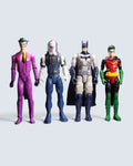 DC Comics: - 4-Piece 12-Inch Action Figure Bundle (Batman, Robin, The Joker & Mr. Freeze)