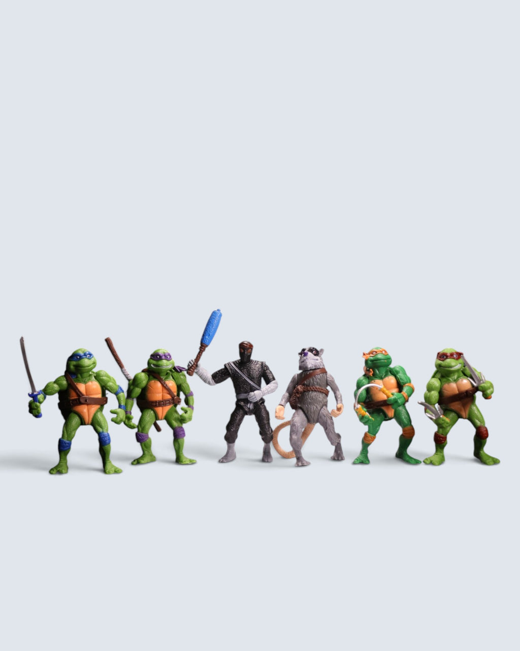 Teenage Mutant Ninja Turtles (TMNT) – Bundle of 6 Action Figures with Weapons