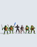 Teenage Mutant Ninja Turtles (TMNT) – Bundle of 6 Action Figures with Weapons
