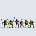 Teenage Mutant Ninja Turtles (TMNT) – Bundle of 6 Action Figures with Weapons