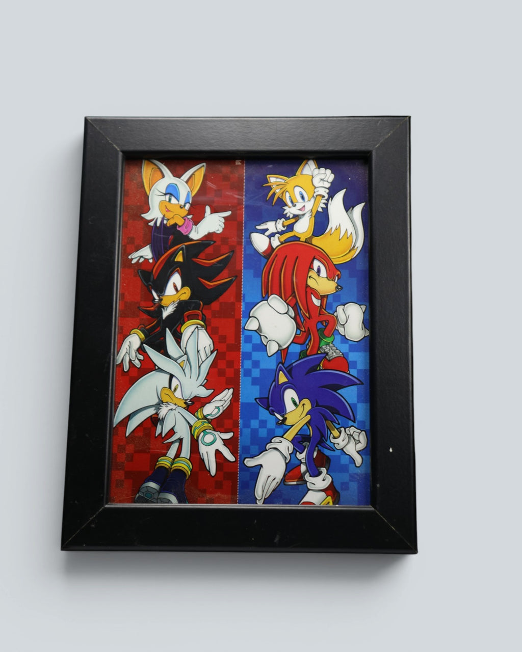 Sonic the Hedgehog Character Collage Framed Art Print - Desktop & Wall Display