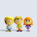 Scooby-Doo Fred, Shaggy & Daphne Collectible Figurine Set (3-Piece Toy Bundle)