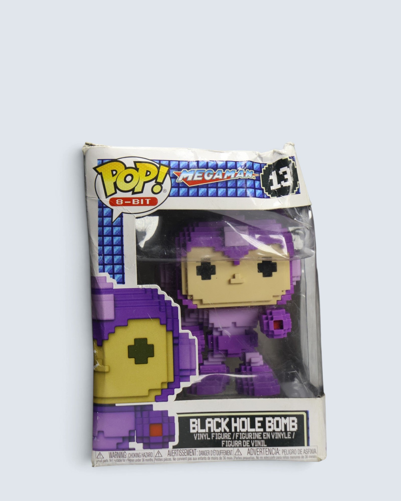Funko Pop! 8-Bit Mega Man #13 – Black Hole Bomb Purple Variant Vinyl Figure with Box