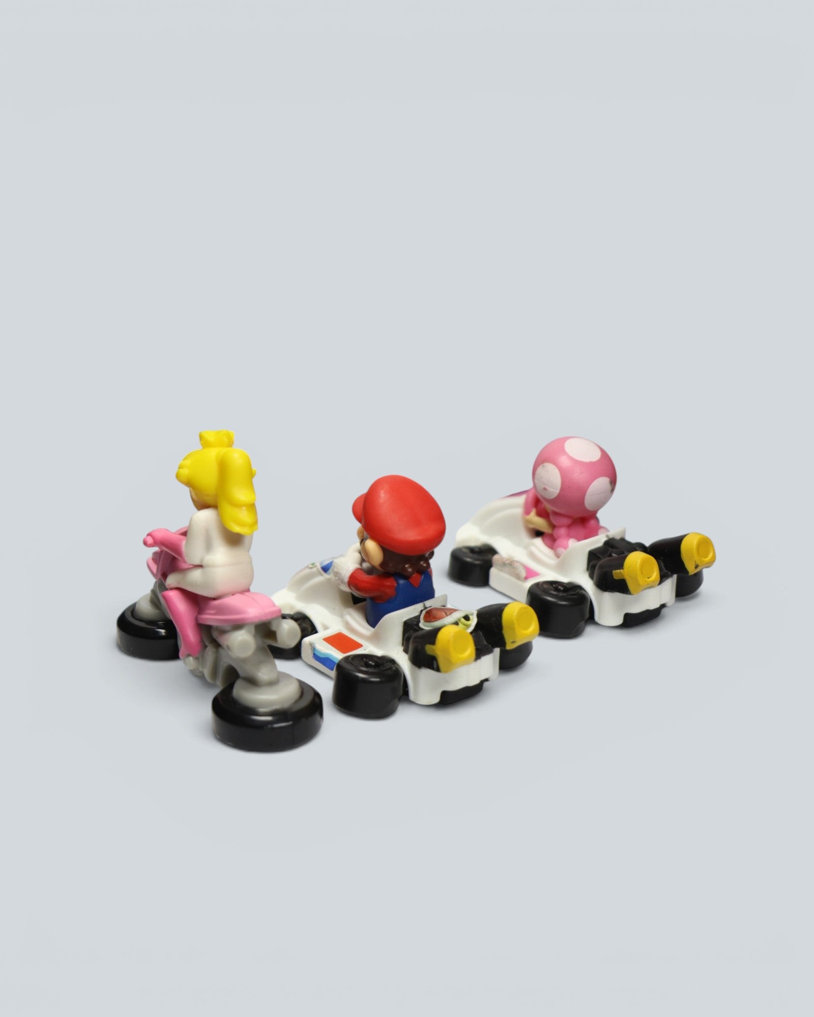 Mario Kart Trio - 3-Piece Collectible Set with Mario, Princess Peach, & Toadette