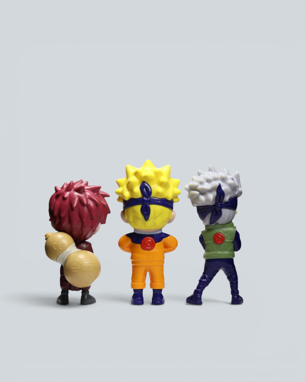 Naruto Shippuden Mini Figure Toy Lot - 3-Piece Anime Collectible Set with Naruto, Kakashi,