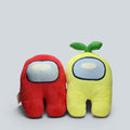 Among Us Plush Toy Crewmate Lot - 2-Piece Gaming Plush Set with Red & Yellow Sprout